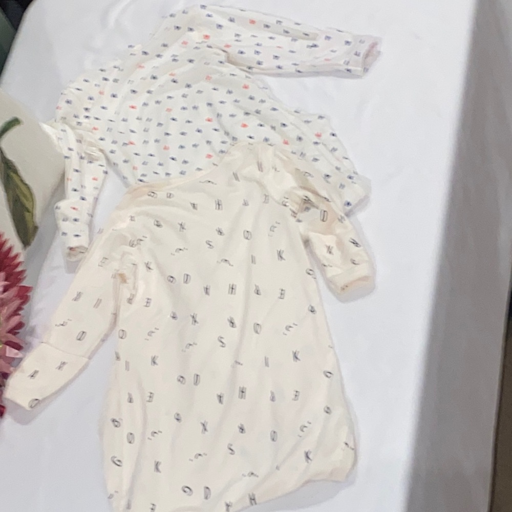 Starting Out Cream Sleep Sacks with Fun Patterns - Picture 5 of 5